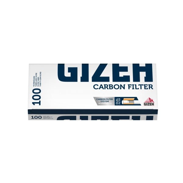 master-100 Tubetti per sigarette Gizeh King Size ai carboni attivi – 10 scatole da 100 tubetti