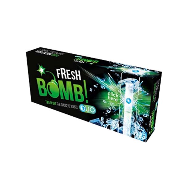 master-116 Tubes à cigarettes Fresh Bomb Regular 8 mm avec filtre menthol – lot de 100 tubes