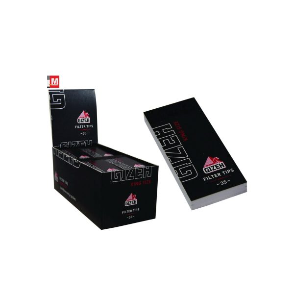 Χάρτινα τζιβανάκια Gizeh Black Regular με διάτρηση – μπλοκάκια των 35 τζιβανακίων