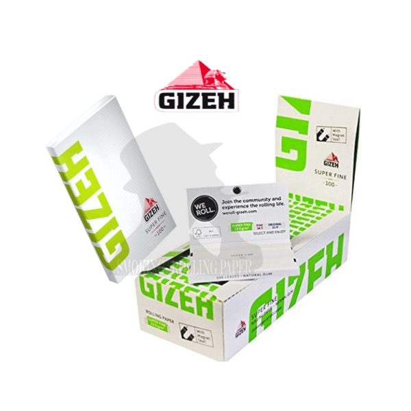 master-197 Cartine Gizeh Super Fine Green Corte Regular – Confezione da 20 libretti