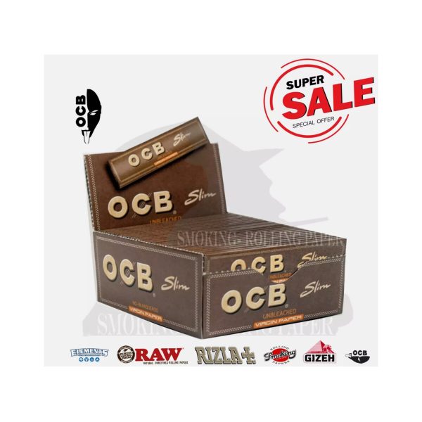 Cartine OCB Virgin Brown Gold King Size Slim – Confezione da 50 libretti