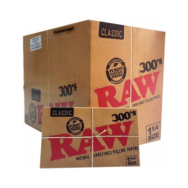 Χαρτάκια στριφτού RAW Classic 300's Medium 1¼ – 40 πακετάκια των 300 φύλλων