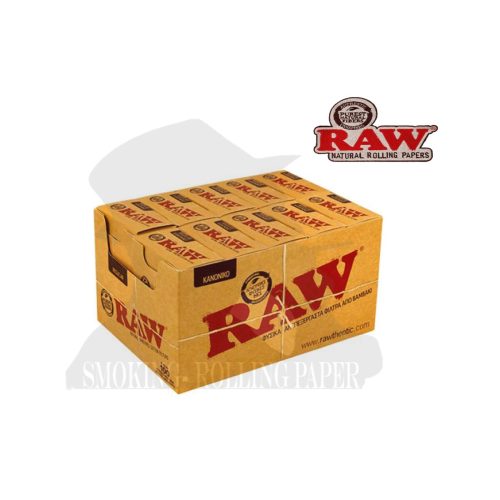 Φιλτράκια RAW Regular 8 mm από καθαρό βαμβάκι – 10 συσκευασίες των 100 φίλτρων