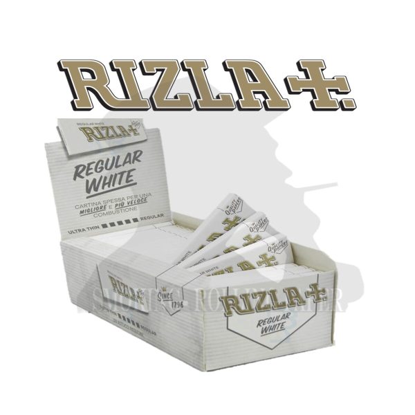 Cartine Rizla White Corte Regular – Confezione da 50 libretti