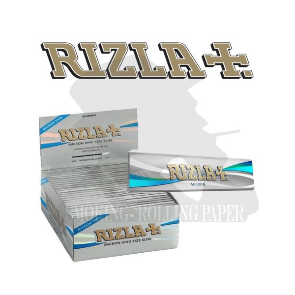 Χαρτάκια στριφτού Rizla Micron King Size Slim – συσκευασία με 50 πακετάκια