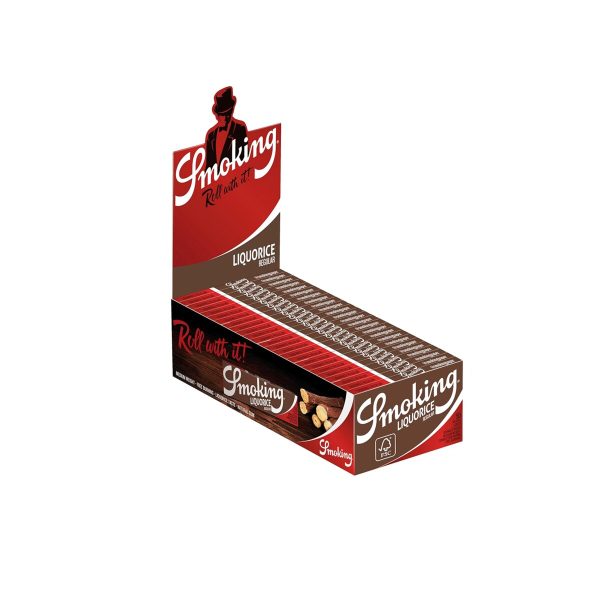 Χαρτάκια στριφτού Smoking Liquorice Regular – συσκευασία με 50 πακετάκια