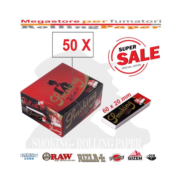 Filtri in cartoncino Smoking Deluxe Medium Slim – 50 blocchetti