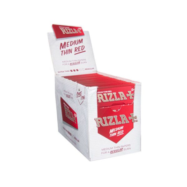Cartine Rizla Red Corte Regular – Confezione da 100 libretti