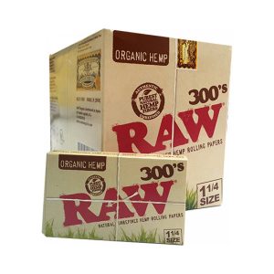 Χαρτάκια στριφτού RAW Organic 300’s Medium 1¼ – 40 πακετάκια των 300 φύλλων