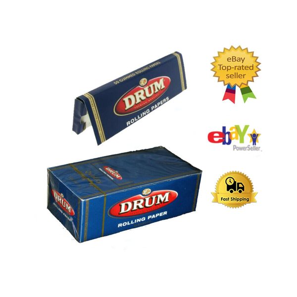 Cartine Drum Blue Corte Regular – Confezione da 50 libretti
