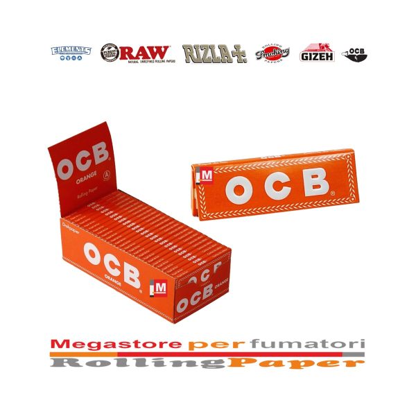 Χαρτάκια στριφτού OCB Orange Regular – συσκευασία με 50 πακετάκια